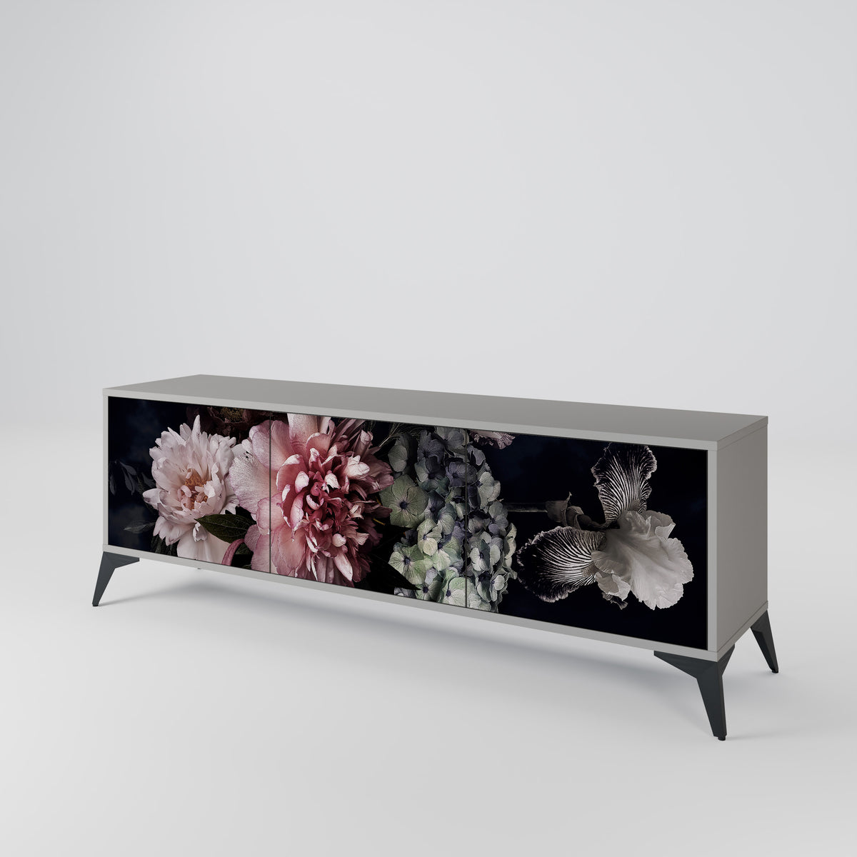 PURE BLOSSOM Έπιπλο τηλεόρασης 3-θυρών