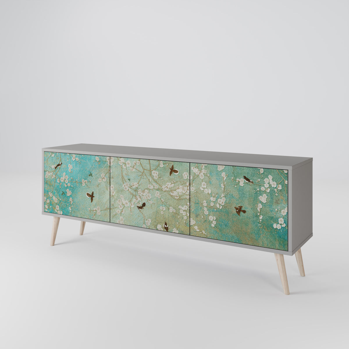 BLOOMING CHARM Έπιπλο τηλεόρασης 3-θυρών