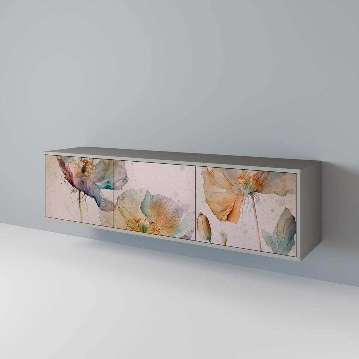 SOFTEN POPPY Έπιπλο τηλεόρασης 3-θυρών