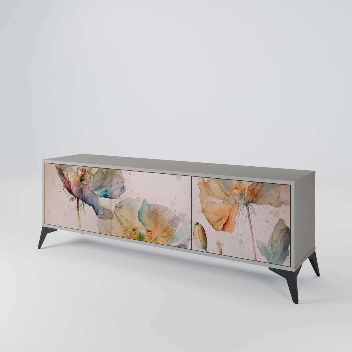 SOFTEN POPPY Έπιπλο τηλεόρασης 3-θυρών