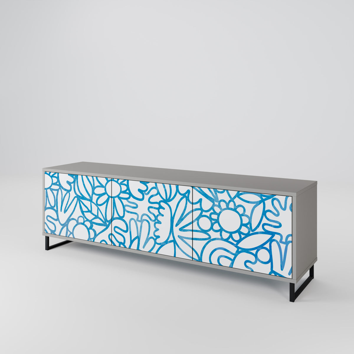 BLOOMY MORNING Έπιπλο τηλεόρασης 3-θυρών