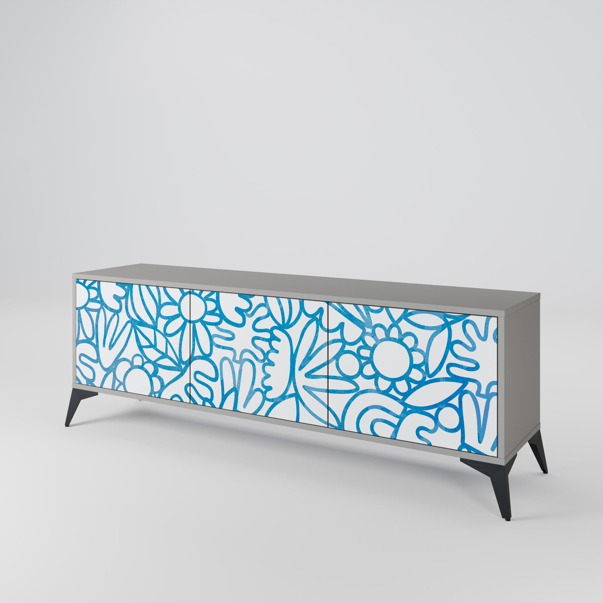 BLOOMY MORNING Έπιπλο τηλεόρασης 3-θυρών