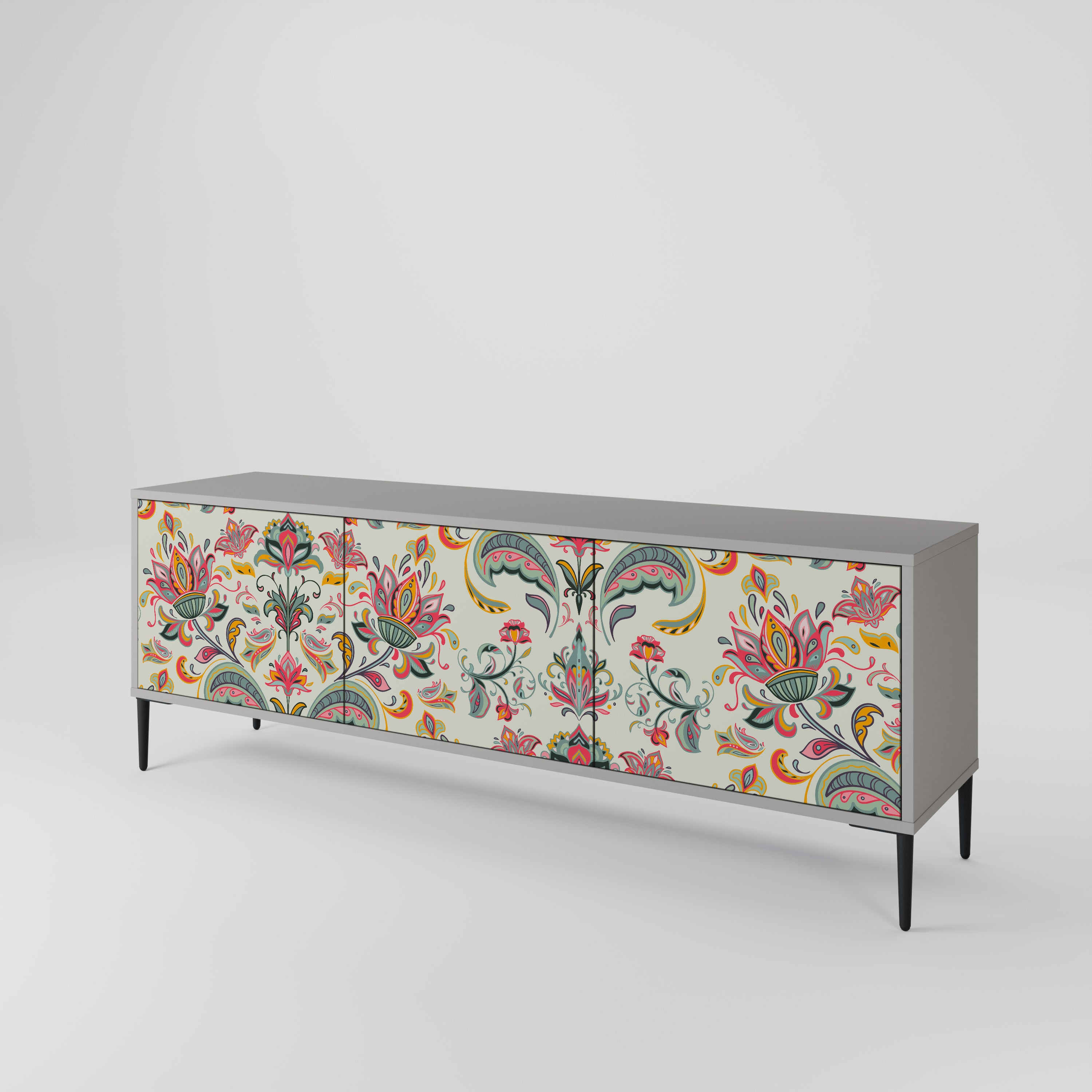 ORGANIC FOLKLORE 3-Door TV Cabinet