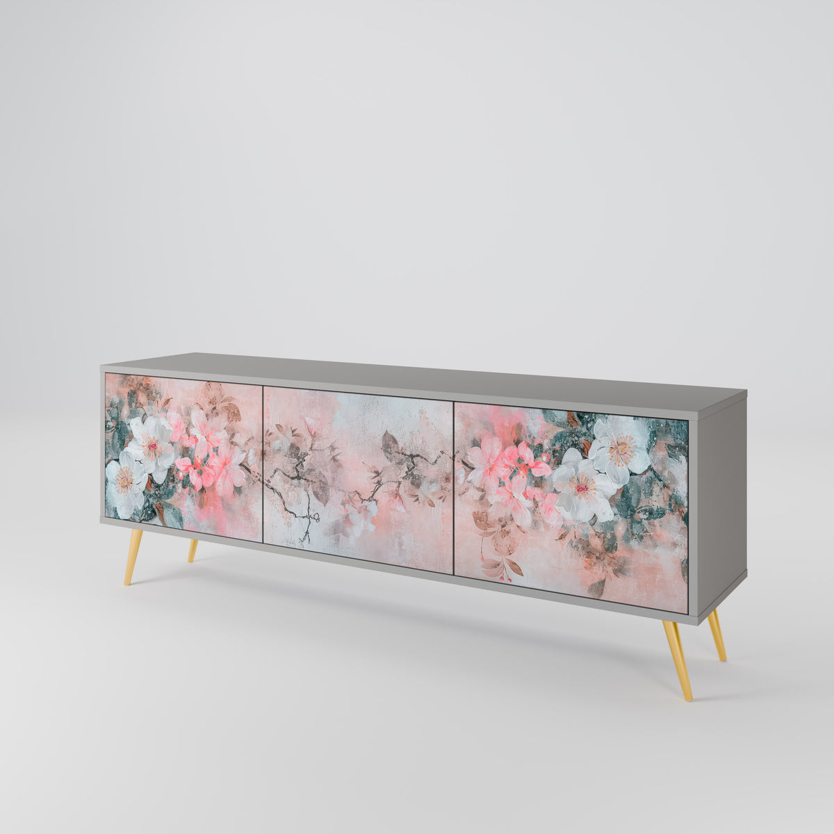 CHERRY BLOSSOM Έπιπλο τηλεόρασης 3-θυρών