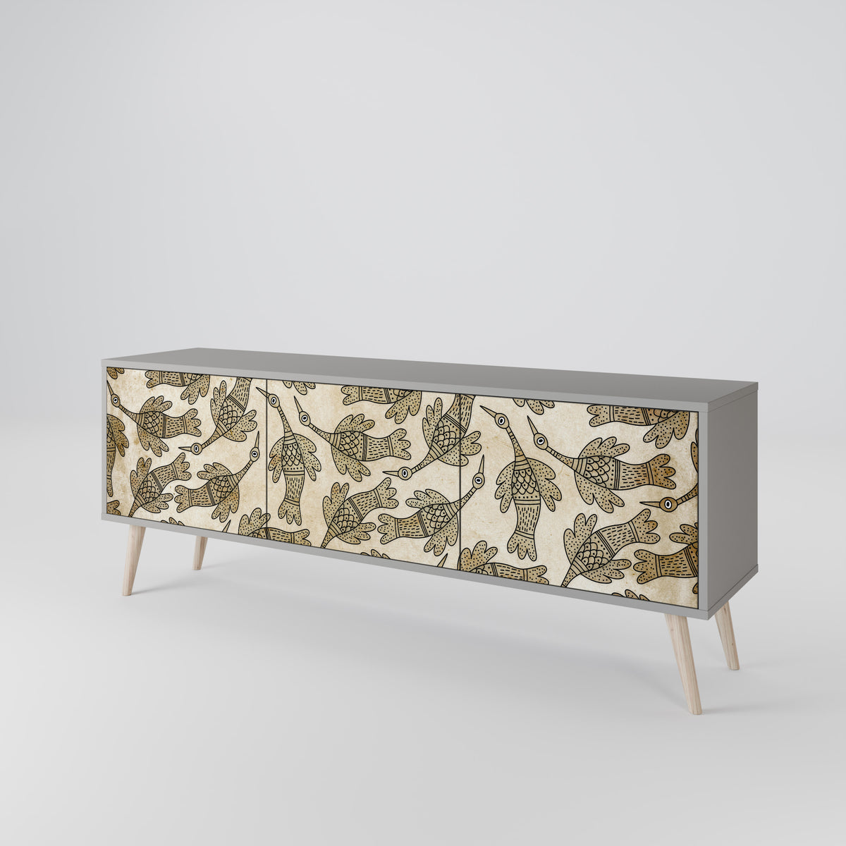 ALMONDINE SONGBIRD Έπιπλο τηλεόρασης 3-θυρών