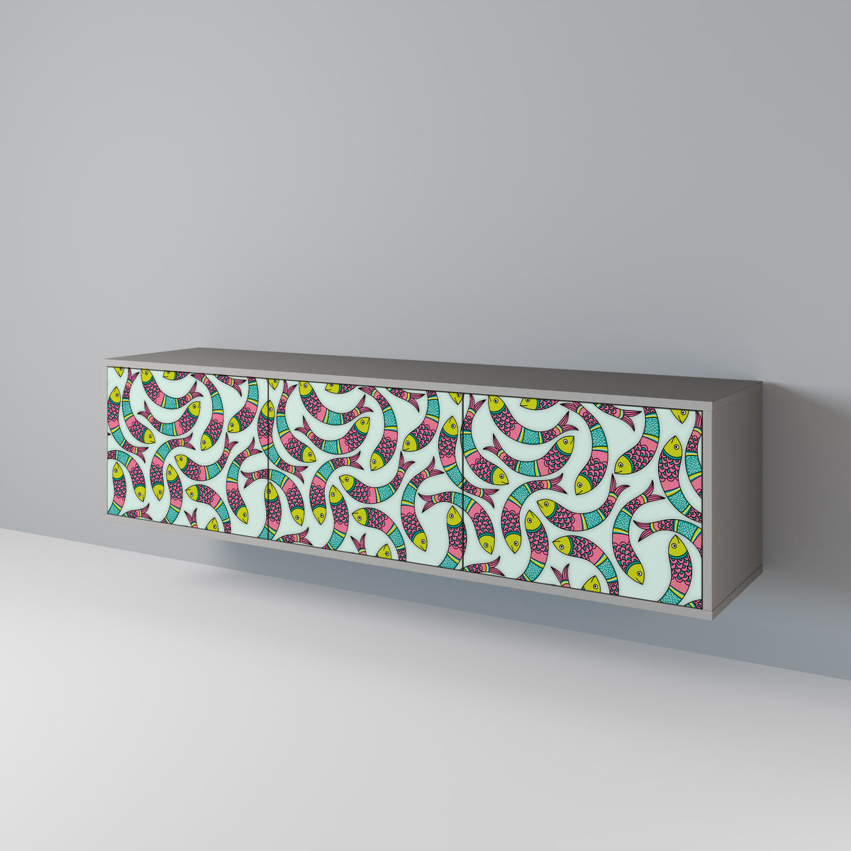 INDIAN FISH Έπιπλο τηλεόρασης 3-θυρών