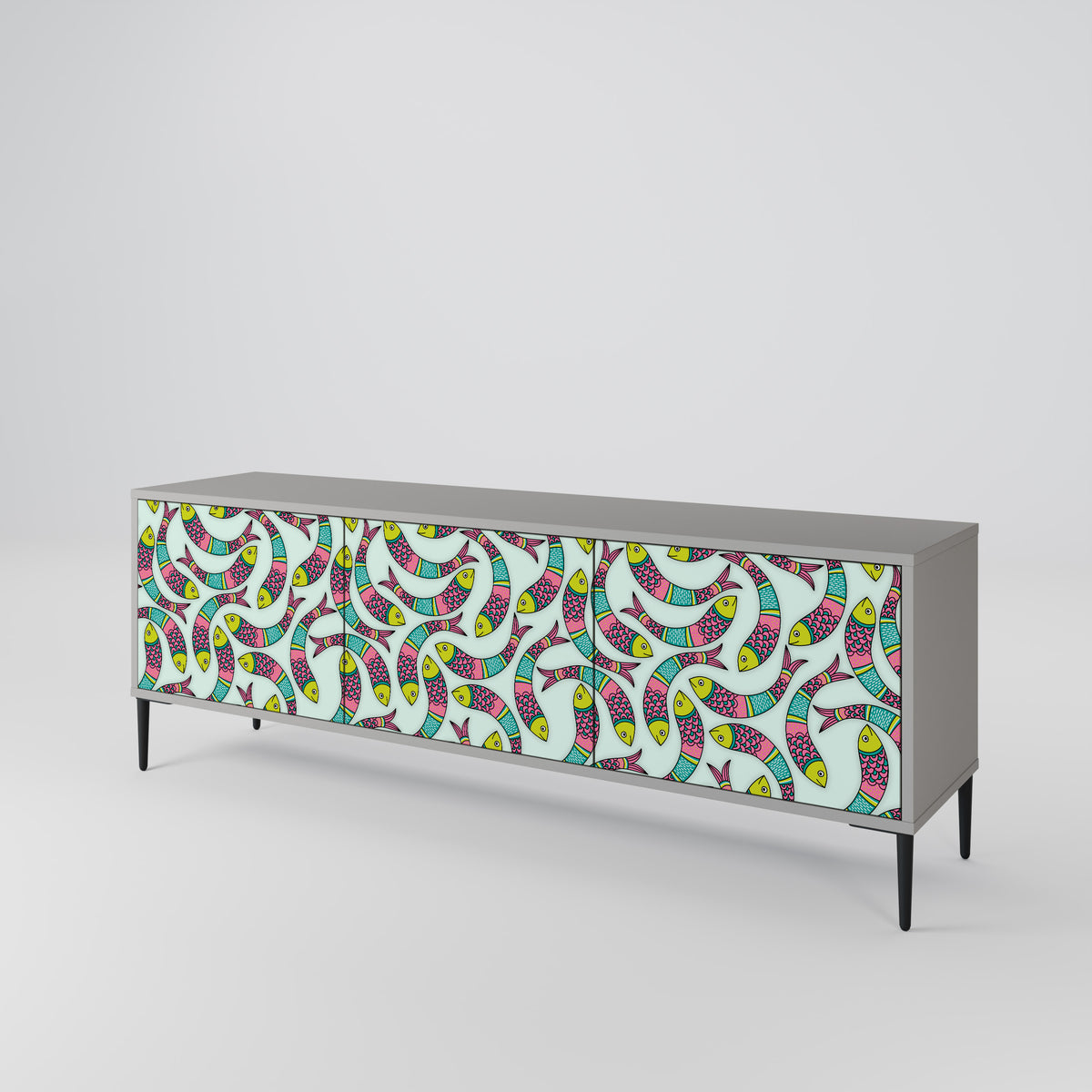 INDIAN FISH Έπιπλο τηλεόρασης 3-θυρών