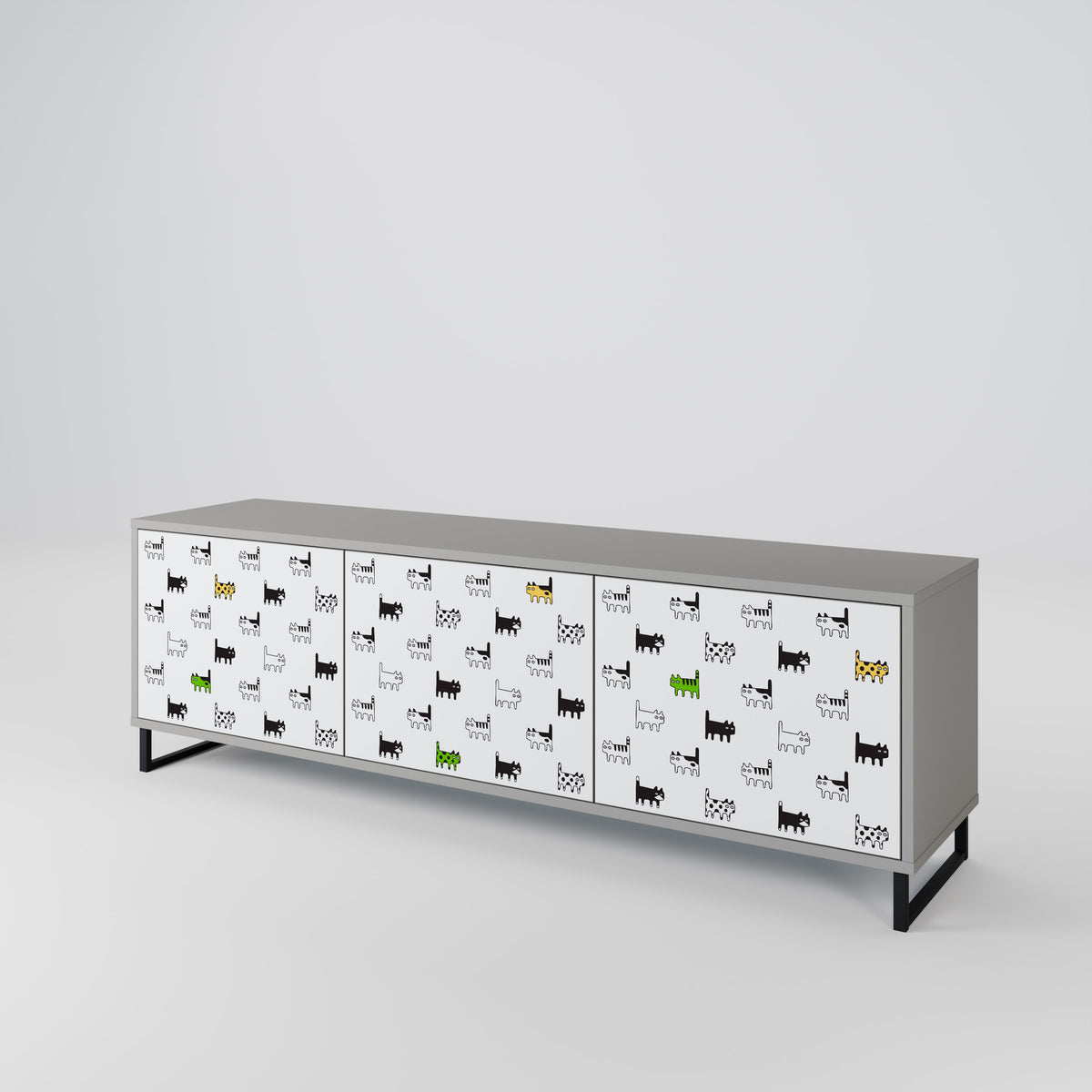 CATS COMPILATION Έπιπλο τηλεόρασης 3-θυρών