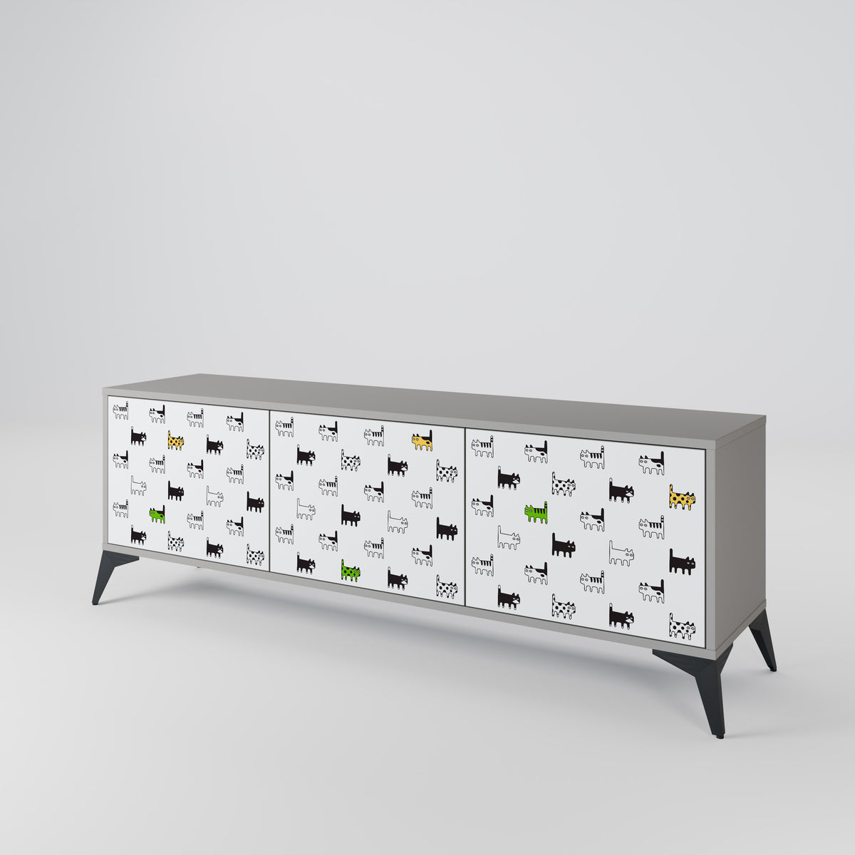 CATS COMPILATION Έπιπλο τηλεόρασης 3-θυρών