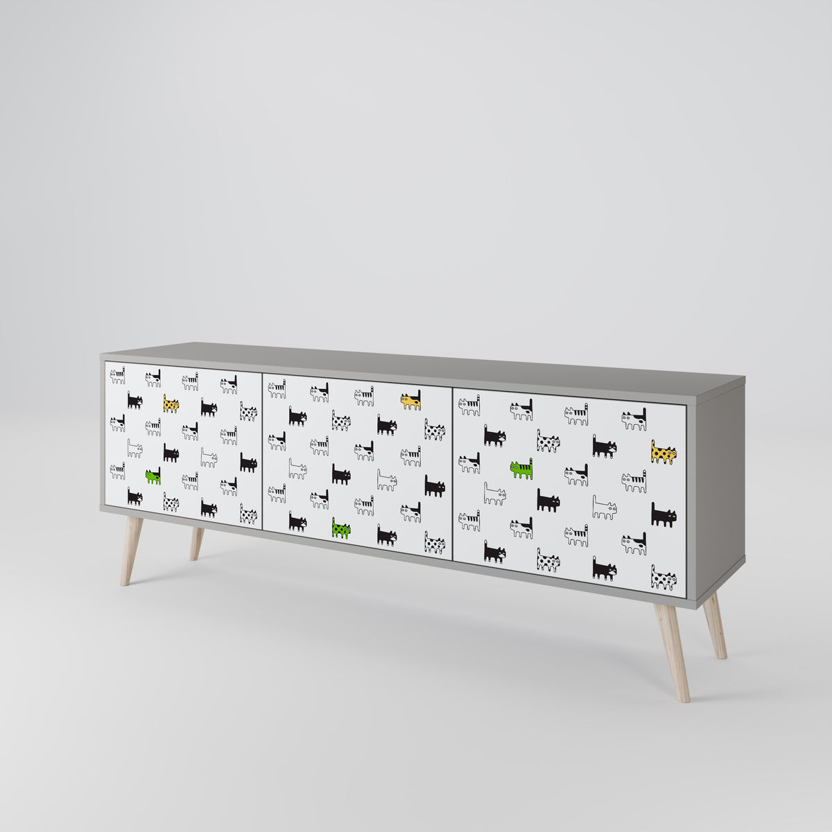 CATS COMPILATION Έπιπλο τηλεόρασης 3-θυρών