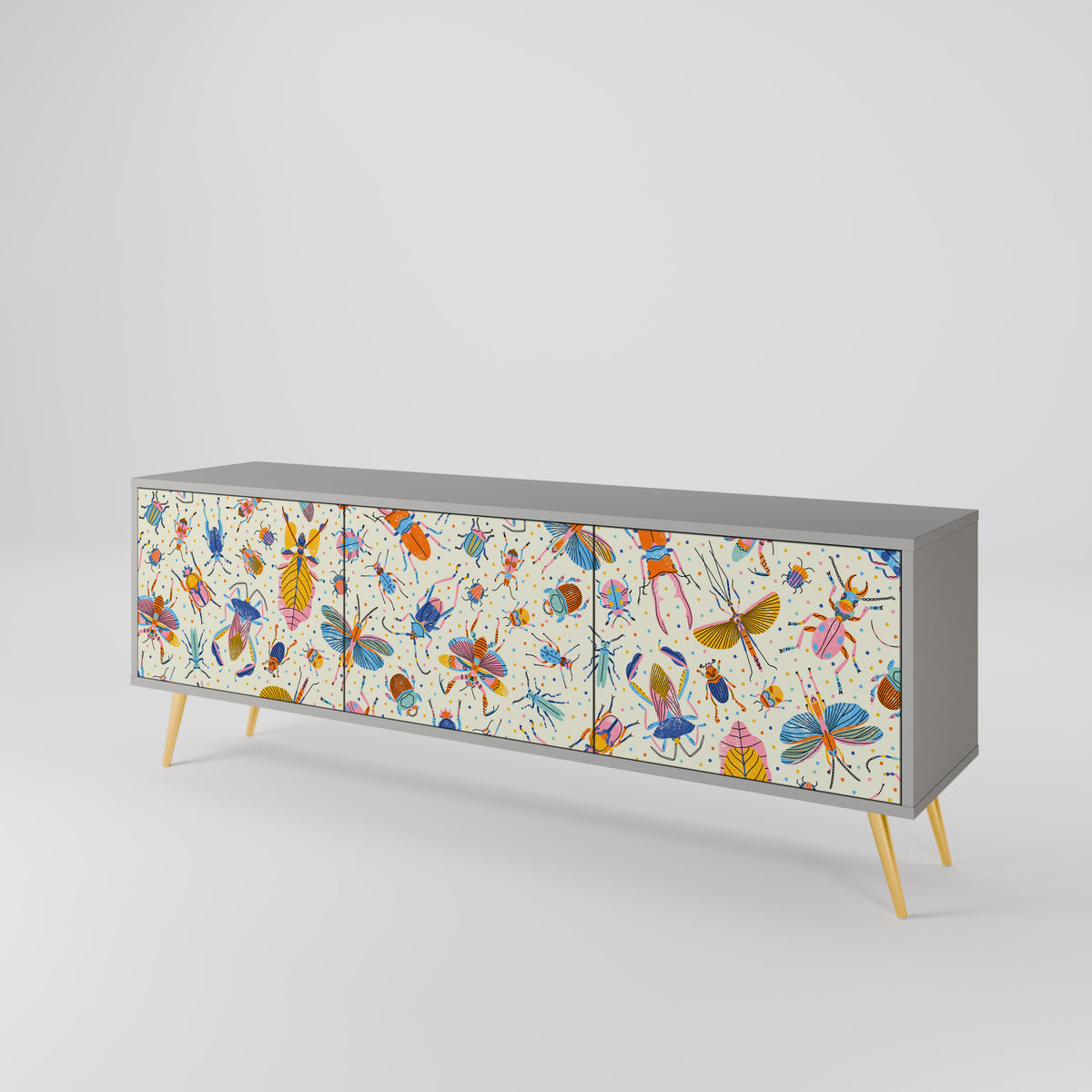 COLORFUL INSECTS Έπιπλο τηλεόρασης 3-θυρών