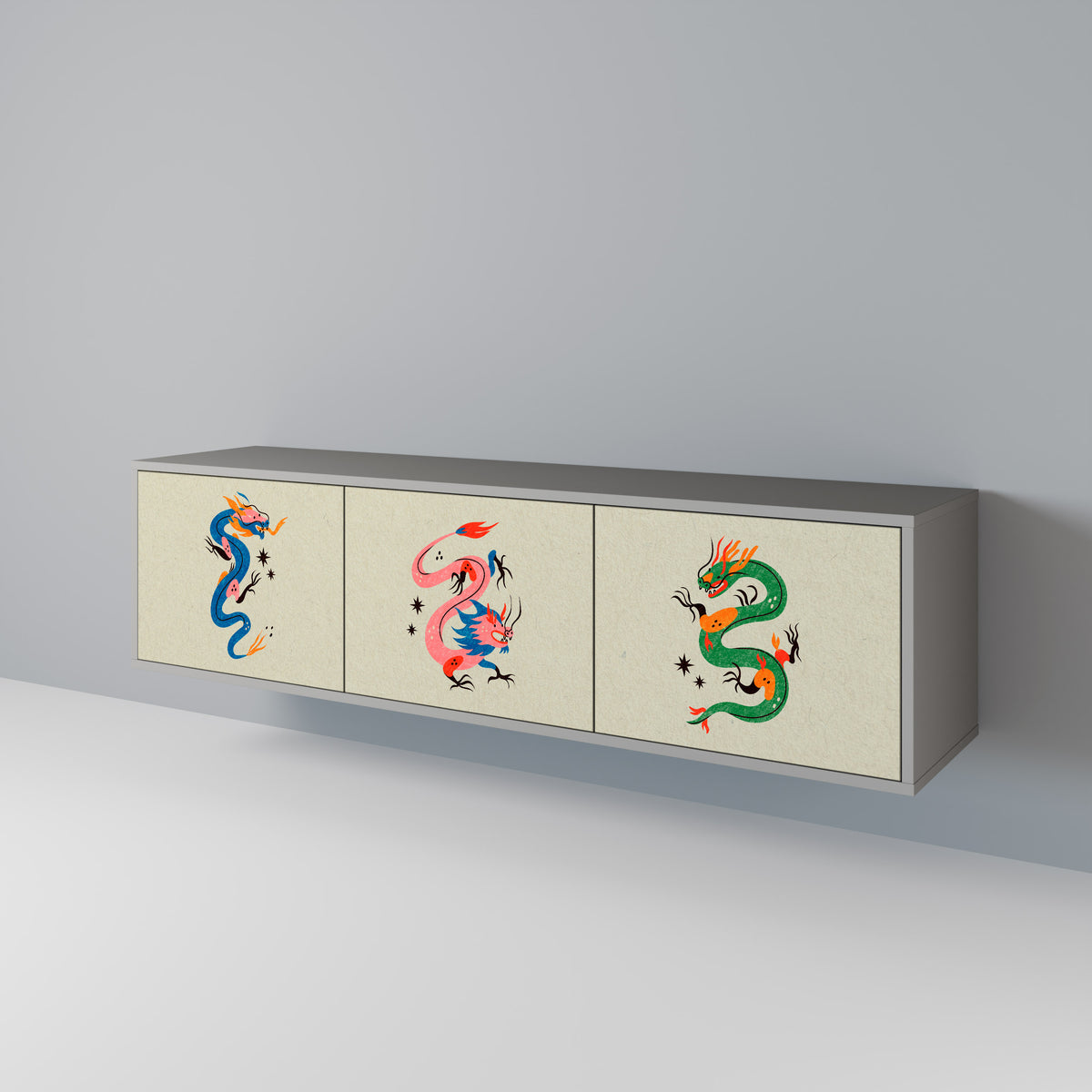 MYTHOLOGICAL CREATURES Έπιπλο τηλεόρασης 3-θυρών