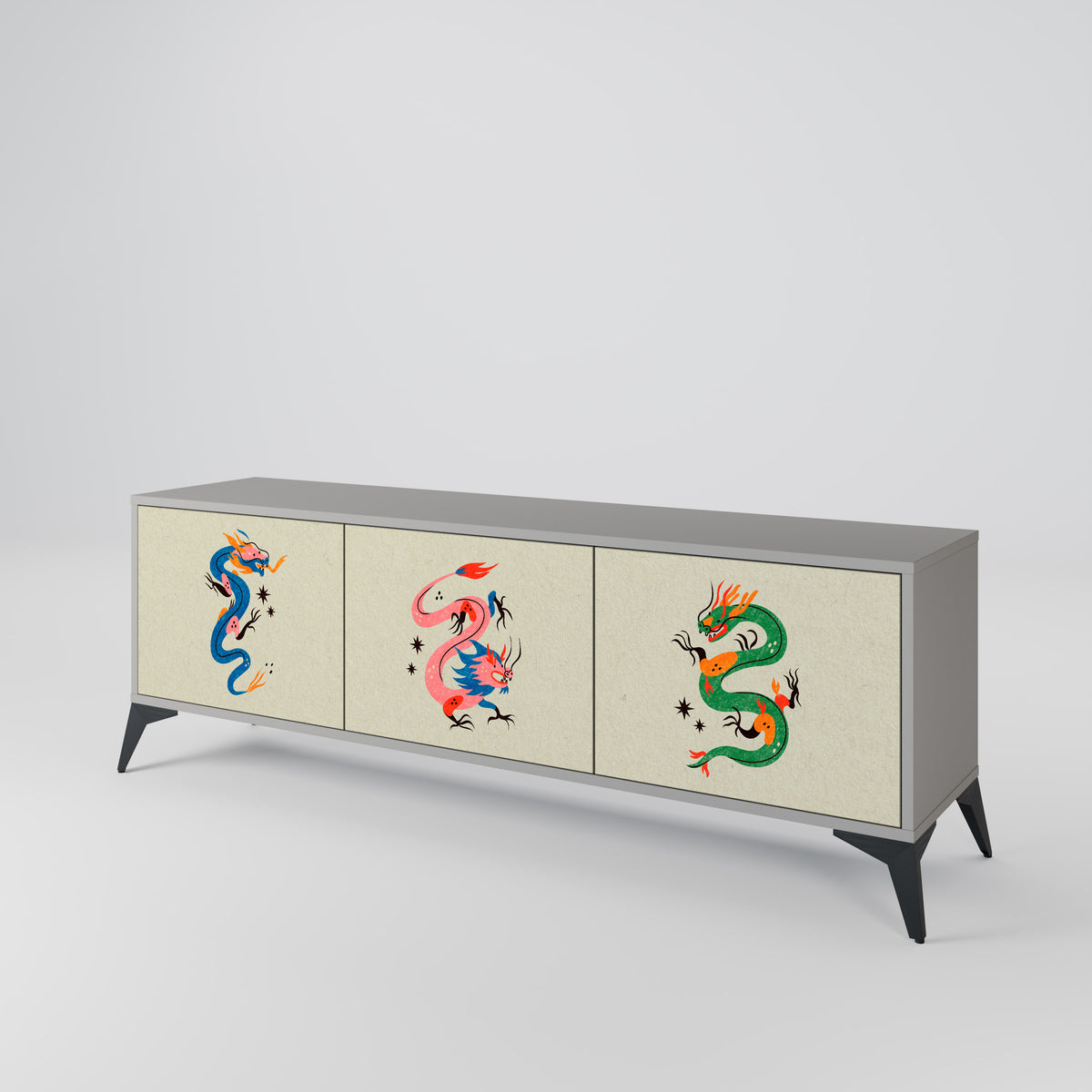 MYTHOLOGICAL CREATURES Έπιπλο τηλεόρασης 3-θυρών