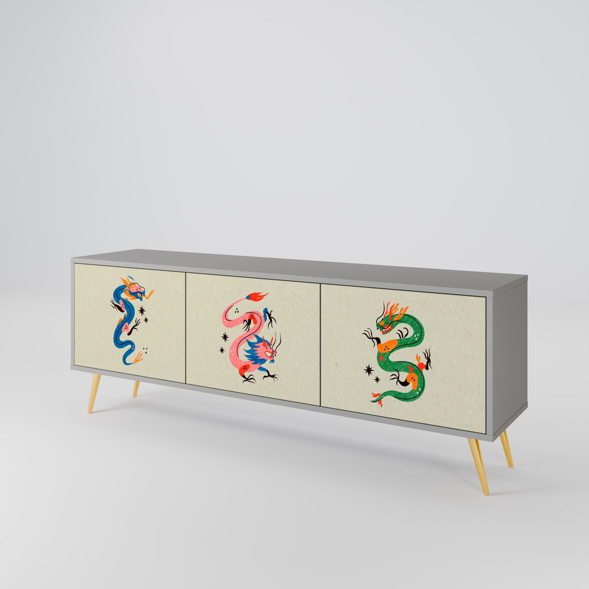 MYTHOLOGICAL CREATURES Έπιπλο τηλεόρασης 3-θυρών