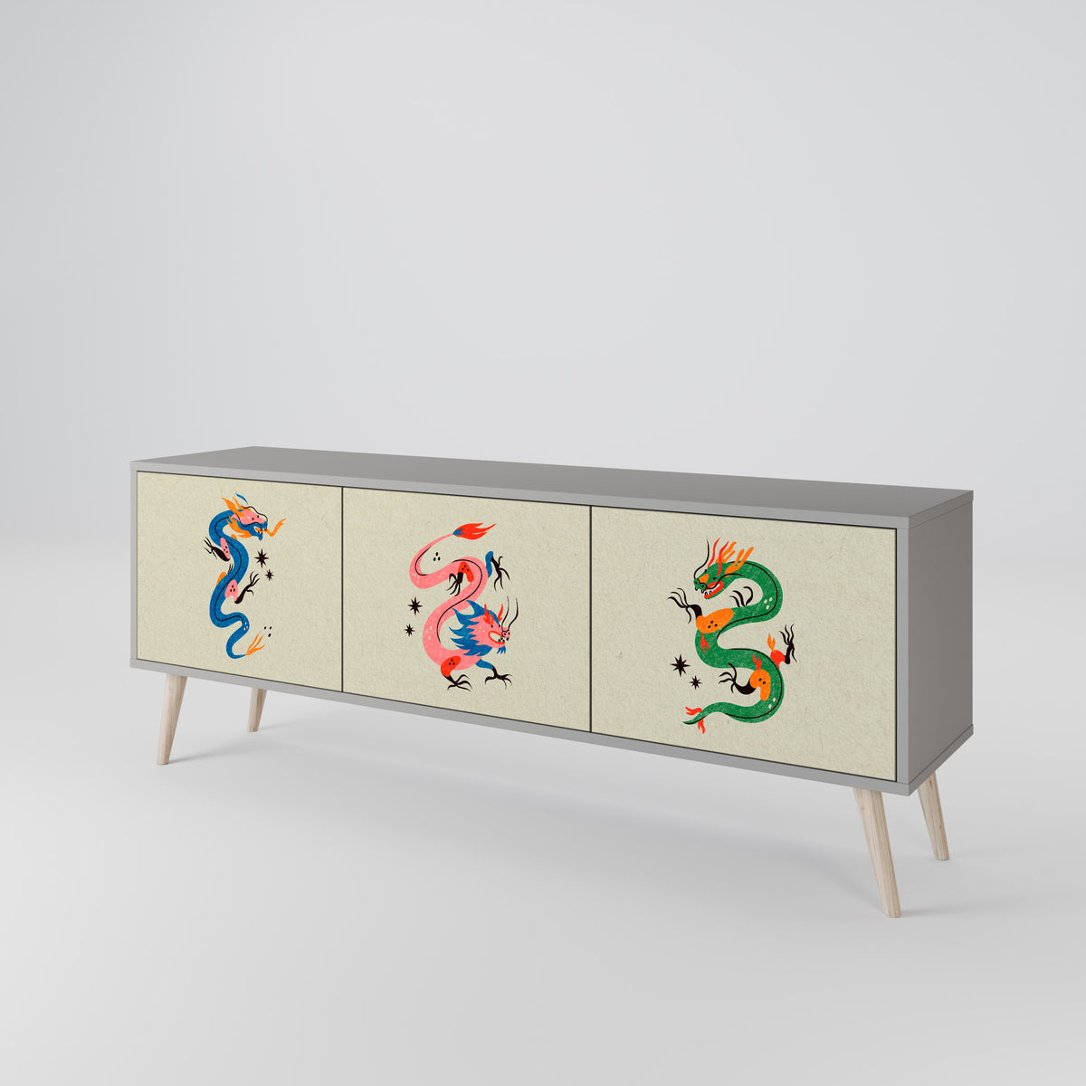 MYTHOLOGICAL CREATURES Έπιπλο τηλεόρασης 3-θυρών