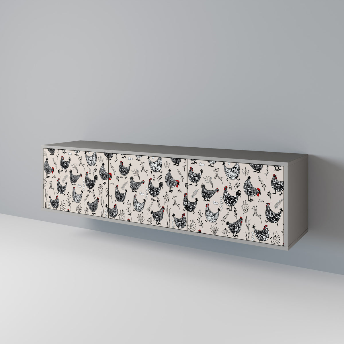 HAPPY HENS Έπιπλο τηλεόρασης 3-θυρών