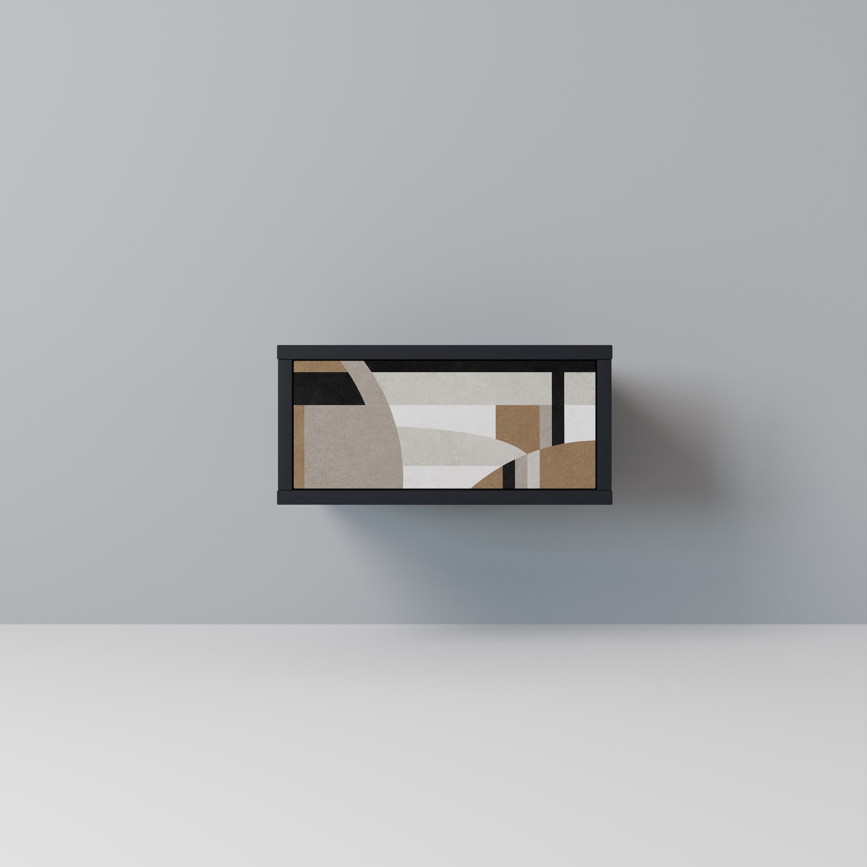 Κομοδίνο DELICATE MEMENTO σε μαύρο φινίρισμα