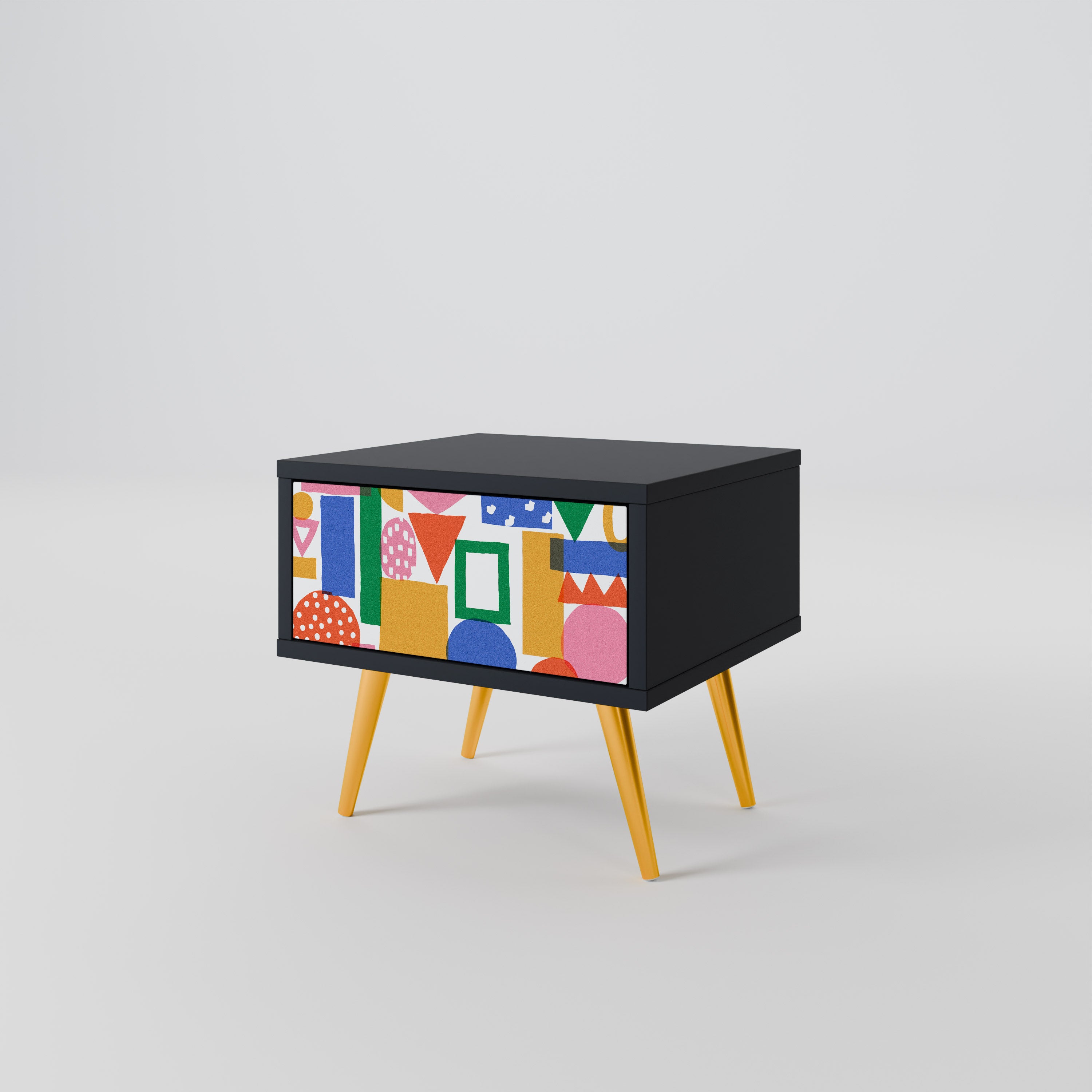 GEOMETRIC GLIMMER Nightstand