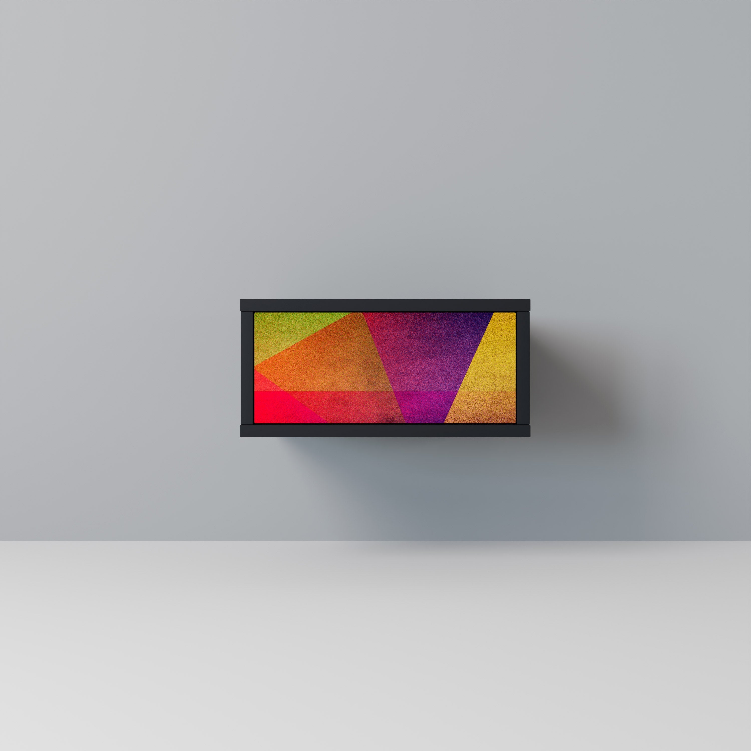 Κομοδίνο VIVID GEOMETRIA σε μαύρο φινίρισμα