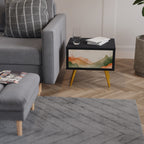 WATERCOLOUR PEAKS Κομοδίνο με συρτάρι