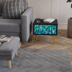 TURQUOISE RECTANGLES Κομοδίνο με συρτάρι