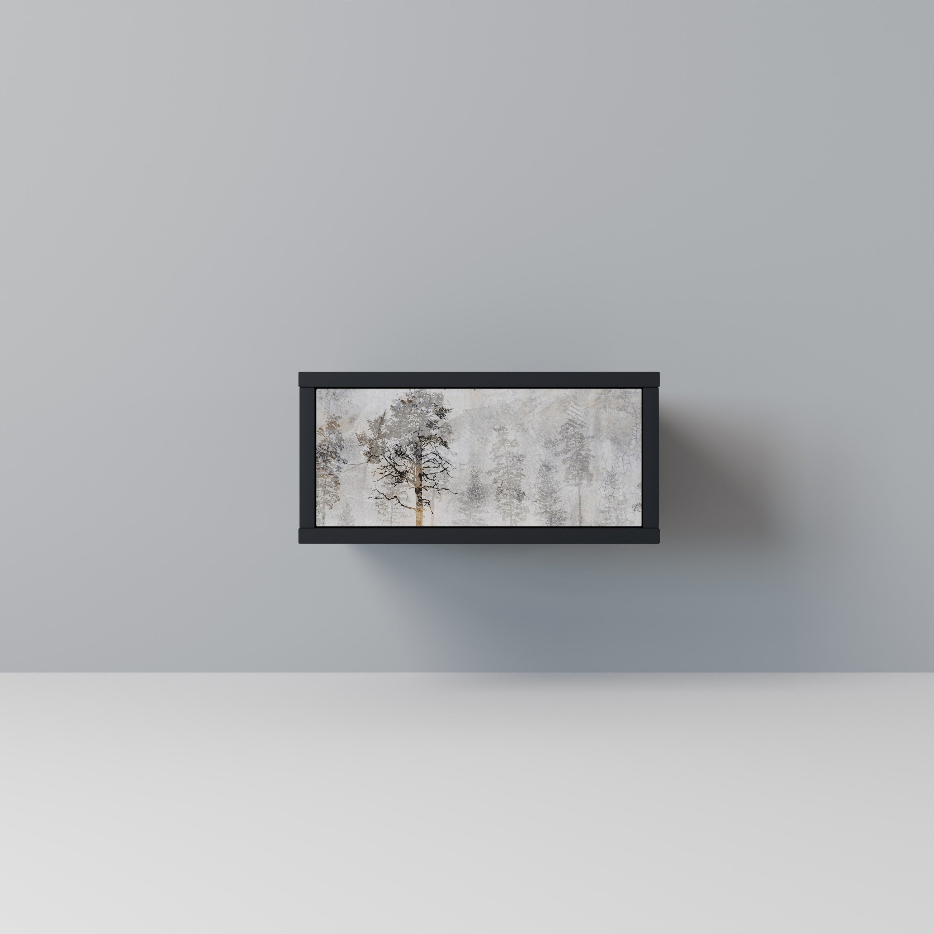 FADE IN THE TREES Nightstand in Black Finish