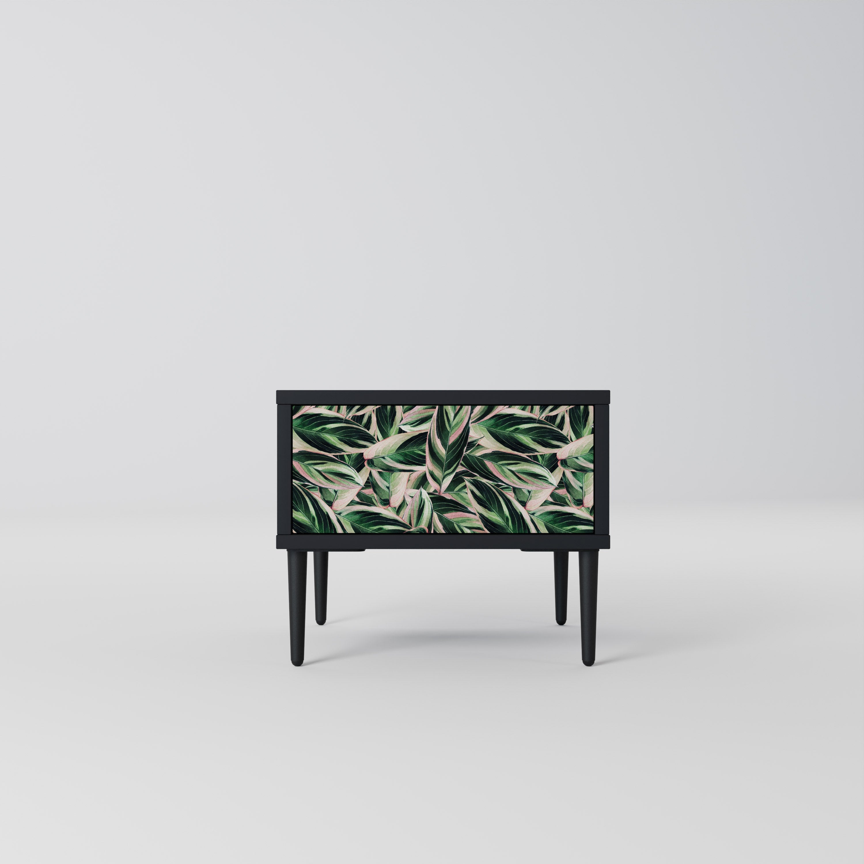 EERIE STROMANTHE Nightstand in Black Finish