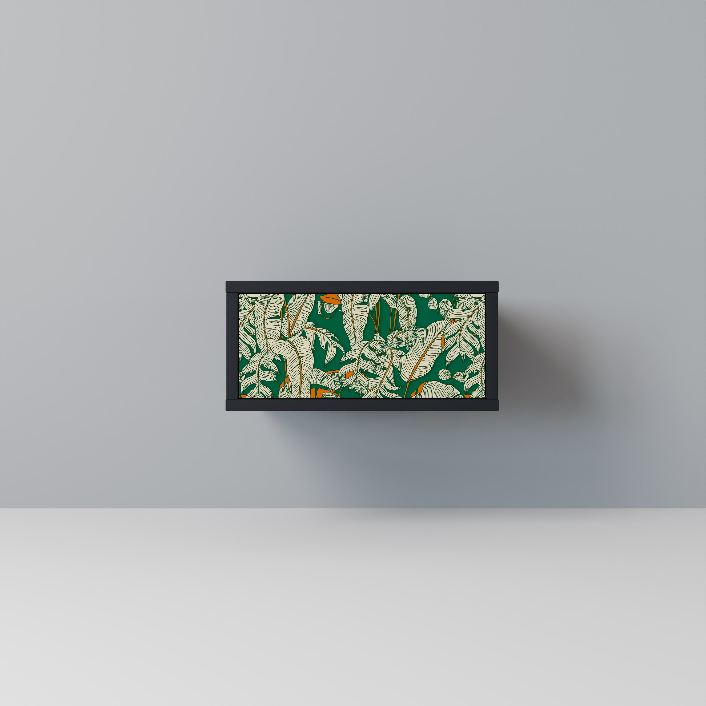 VERDANT PLEASURES Nightstand in Black Finish