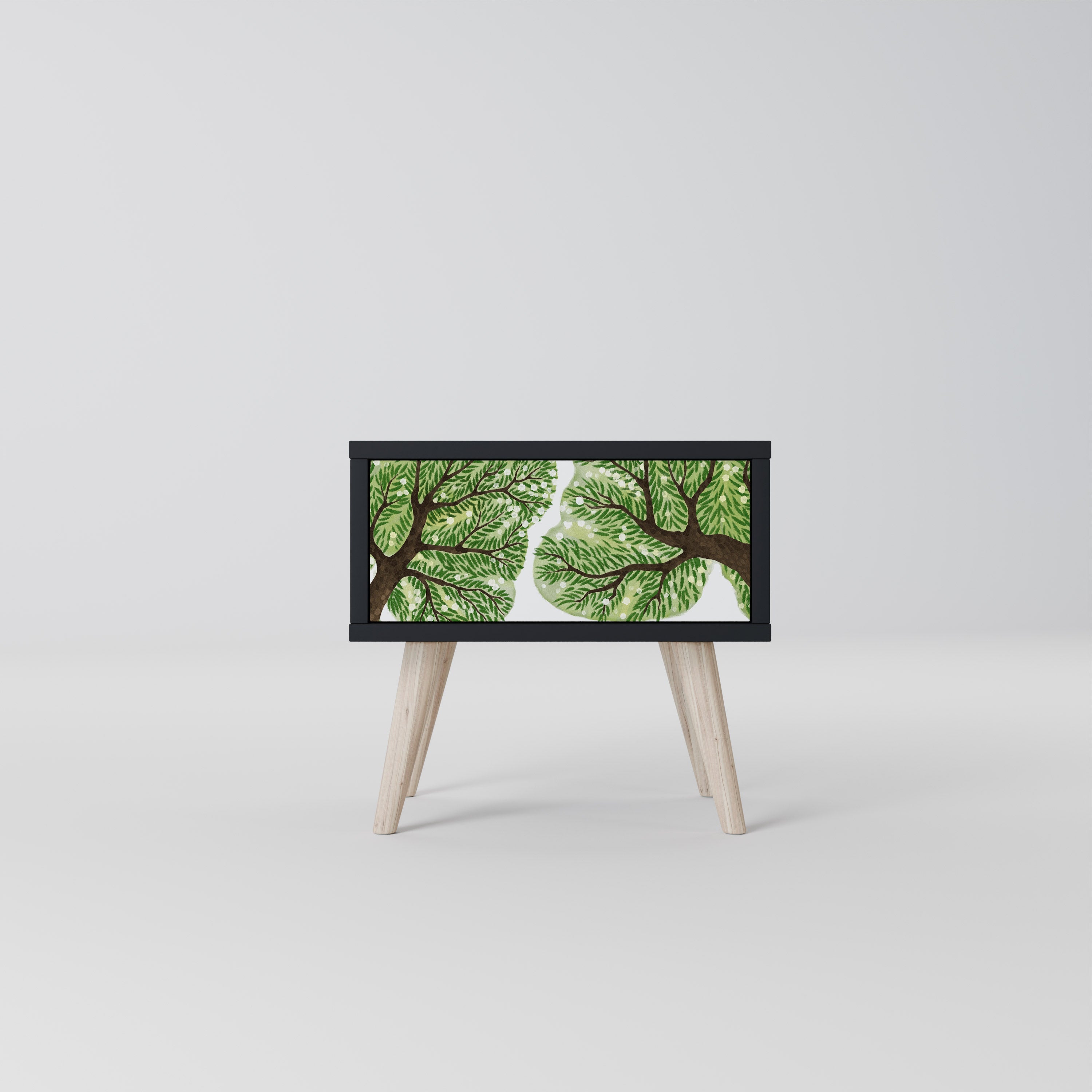WILDERNESS DASH Nightstand in Black Finish