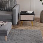 LEAVES ON BEIGE Nightstand