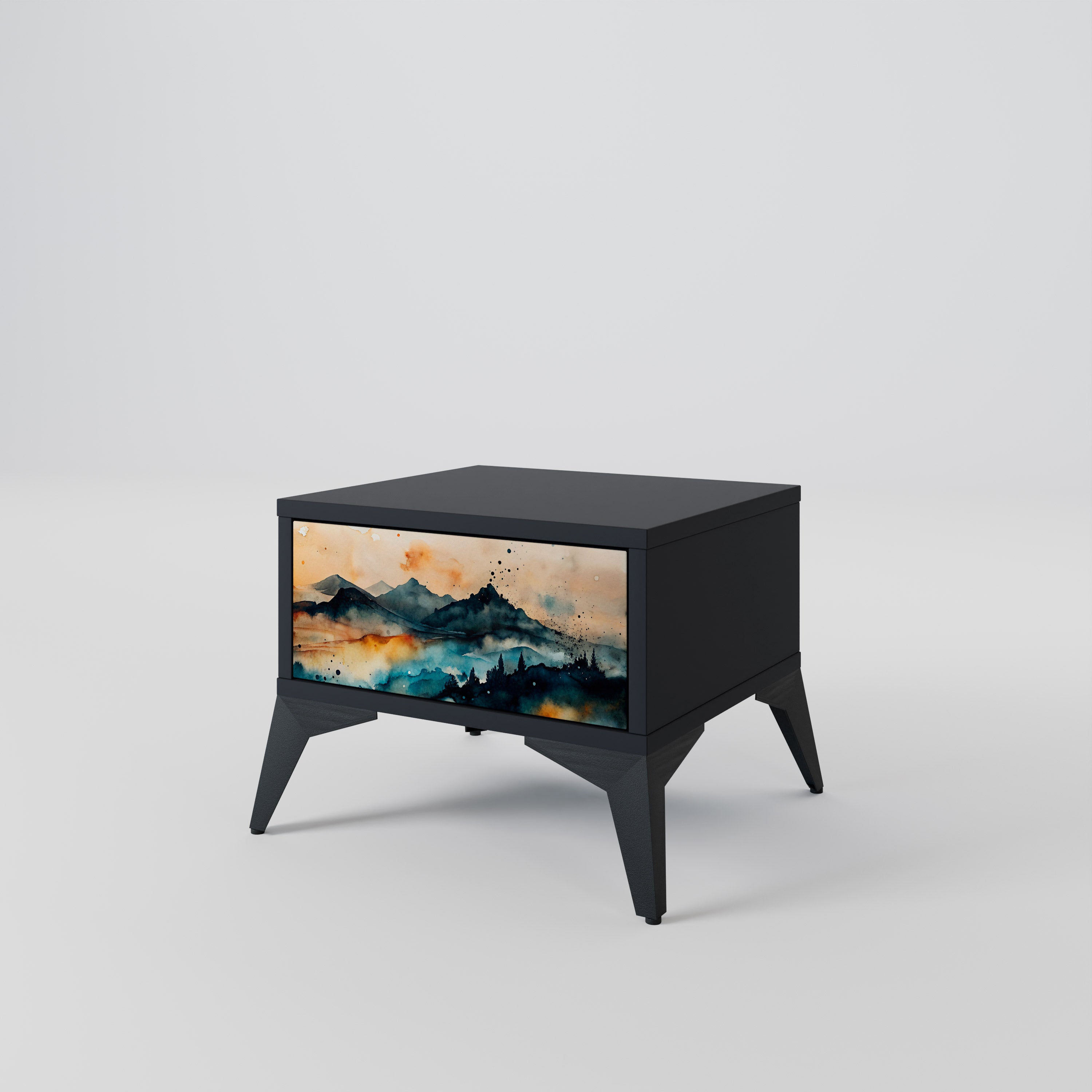 OMINOUS MOUNTAINS Κομοδίνο με συρτάρι