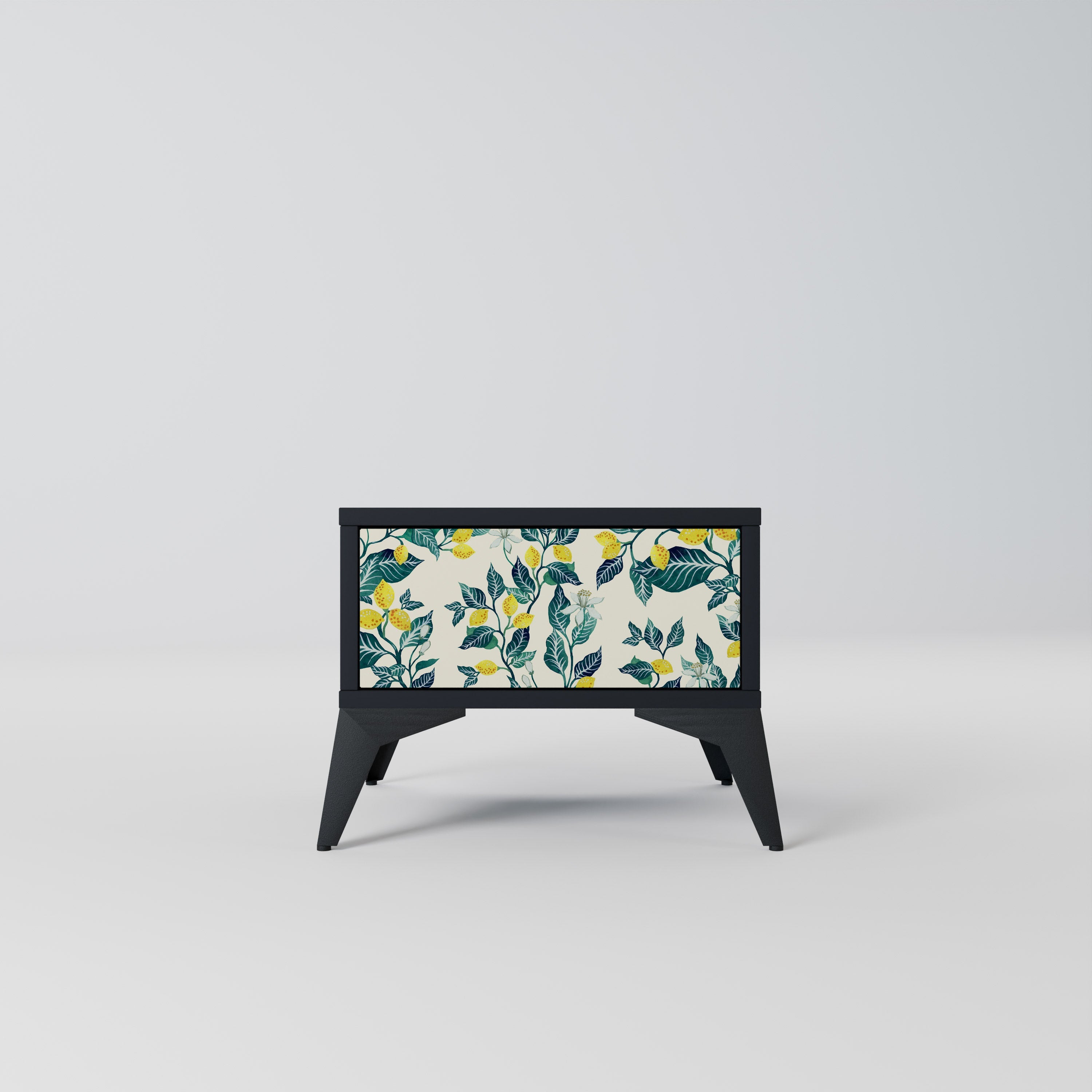 LEMON TREE Nightstand in Black Finish