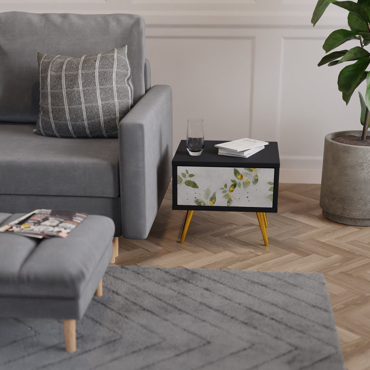 ELEGANT BOTANICS Nightstand