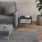 ELEGANT BOTANICS Κομοδίνο με συρτάρι