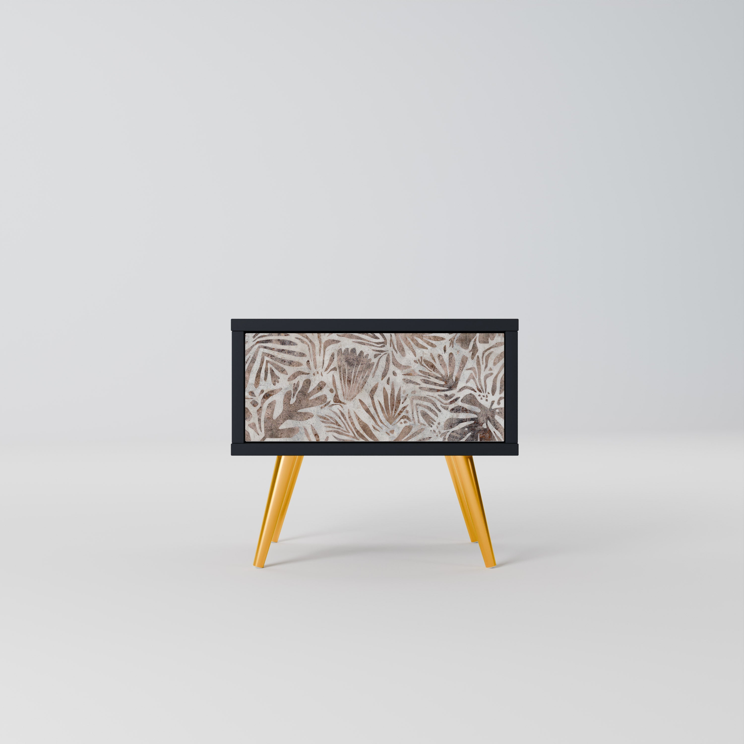 PASSING TIME Nightstand in Black Finish