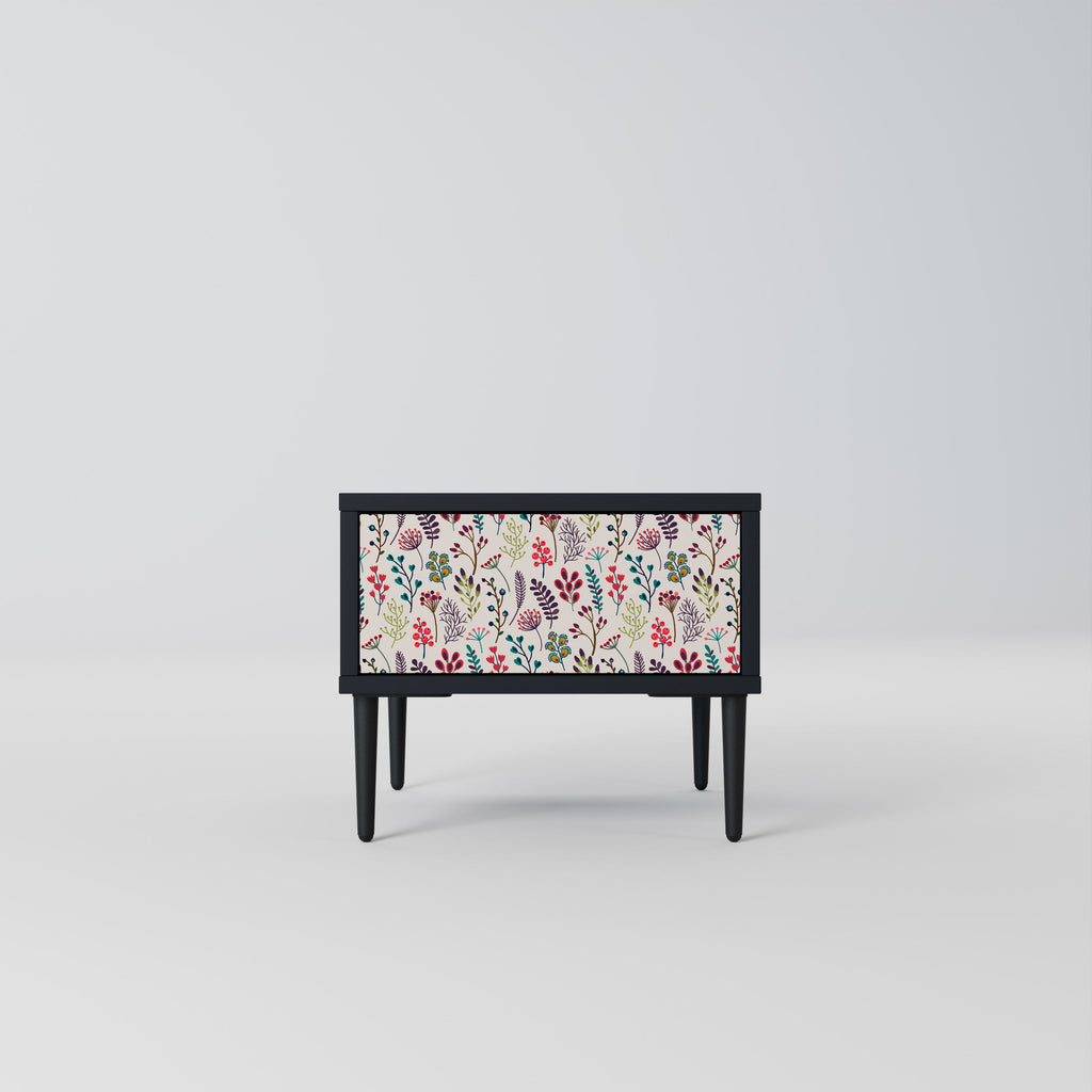 AUTUMN SUNDRIES Nightstand in Black Finish