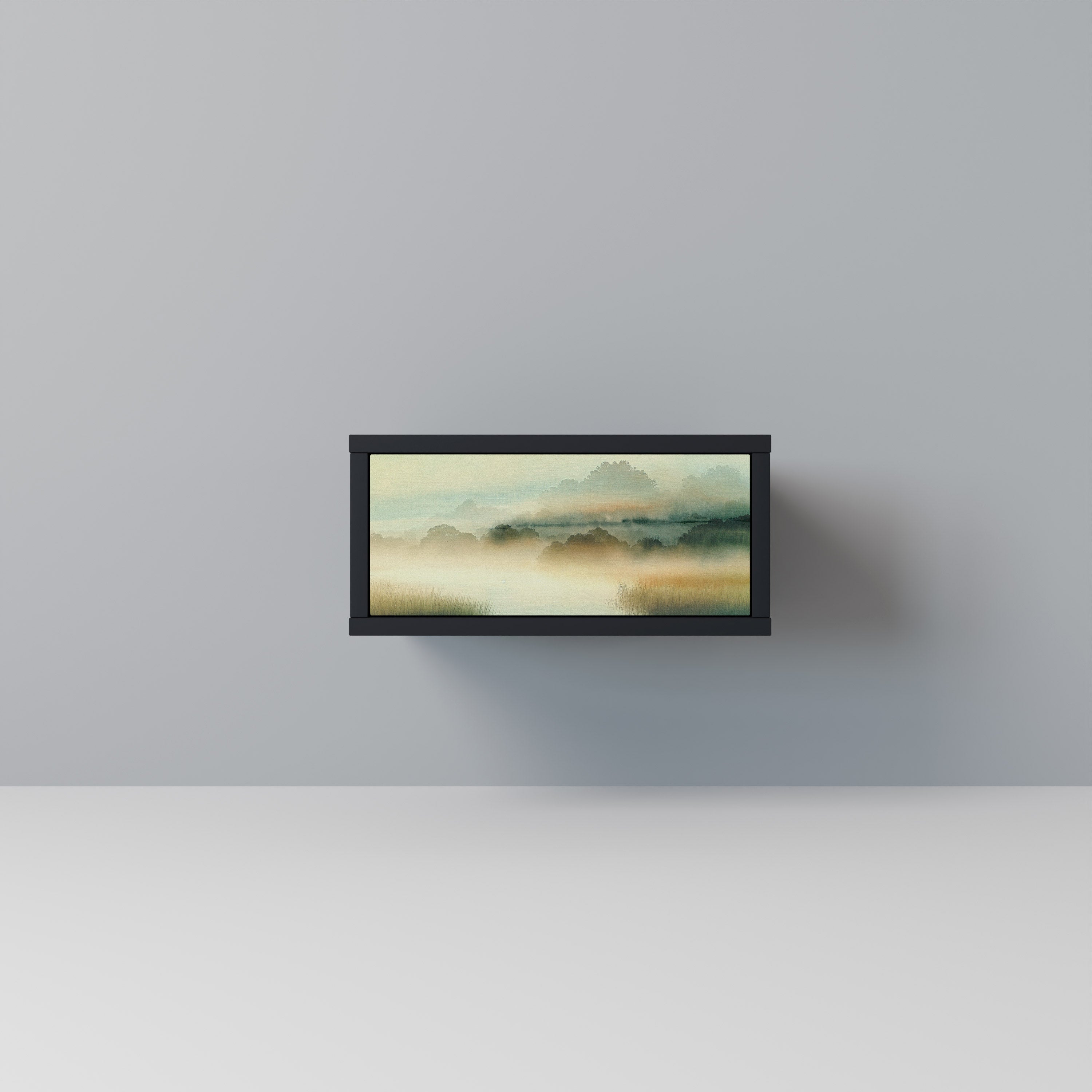 MORNING BY THE LAKE Nightstand in Black Finish