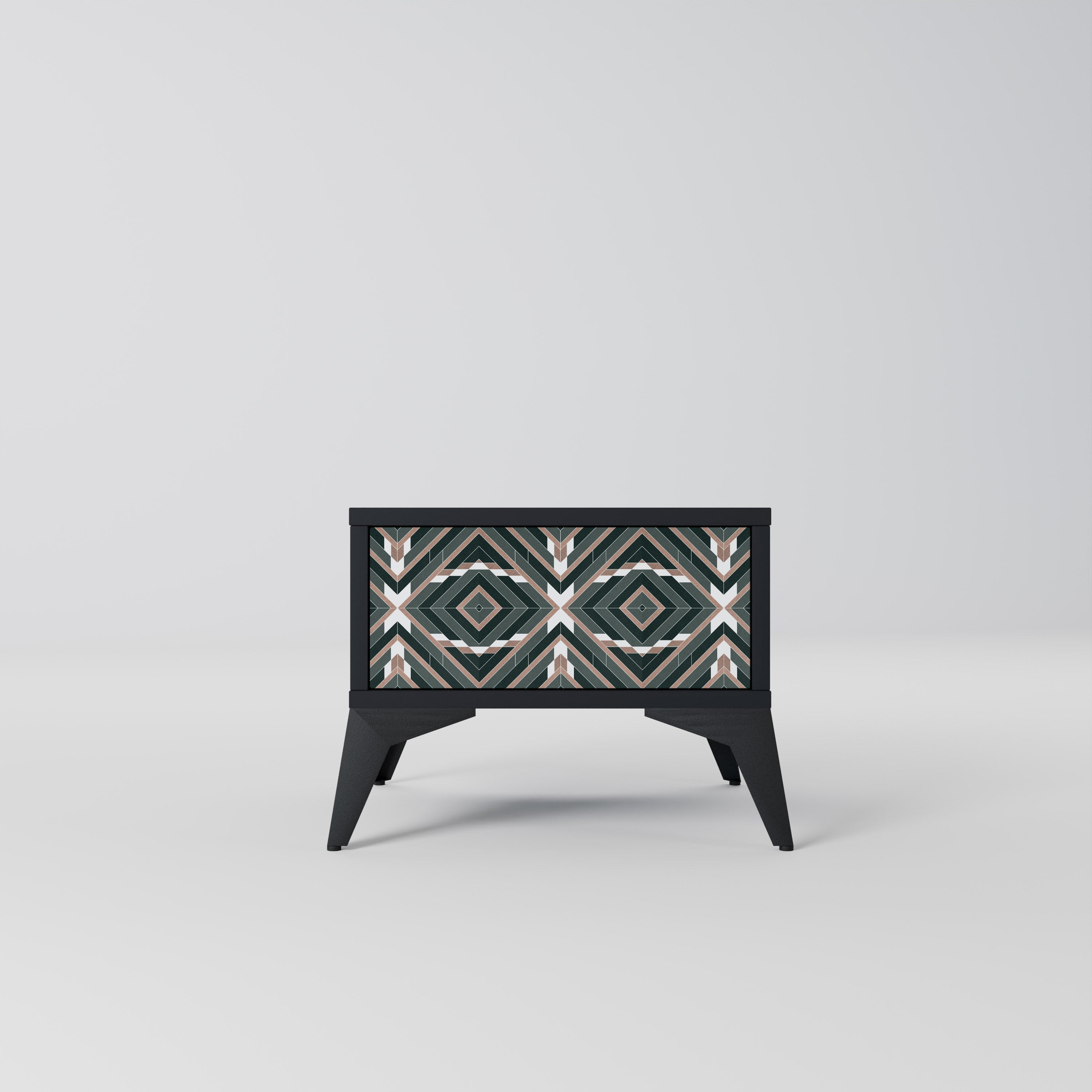 DIMENSION DELIGHTS Nightstand in Black Finish