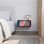 GLAMOROUS STRIPE Κομοδίνο με συρτάρι