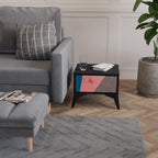 GLAMOROUS STRIPE Κομοδίνο με συρτάρι