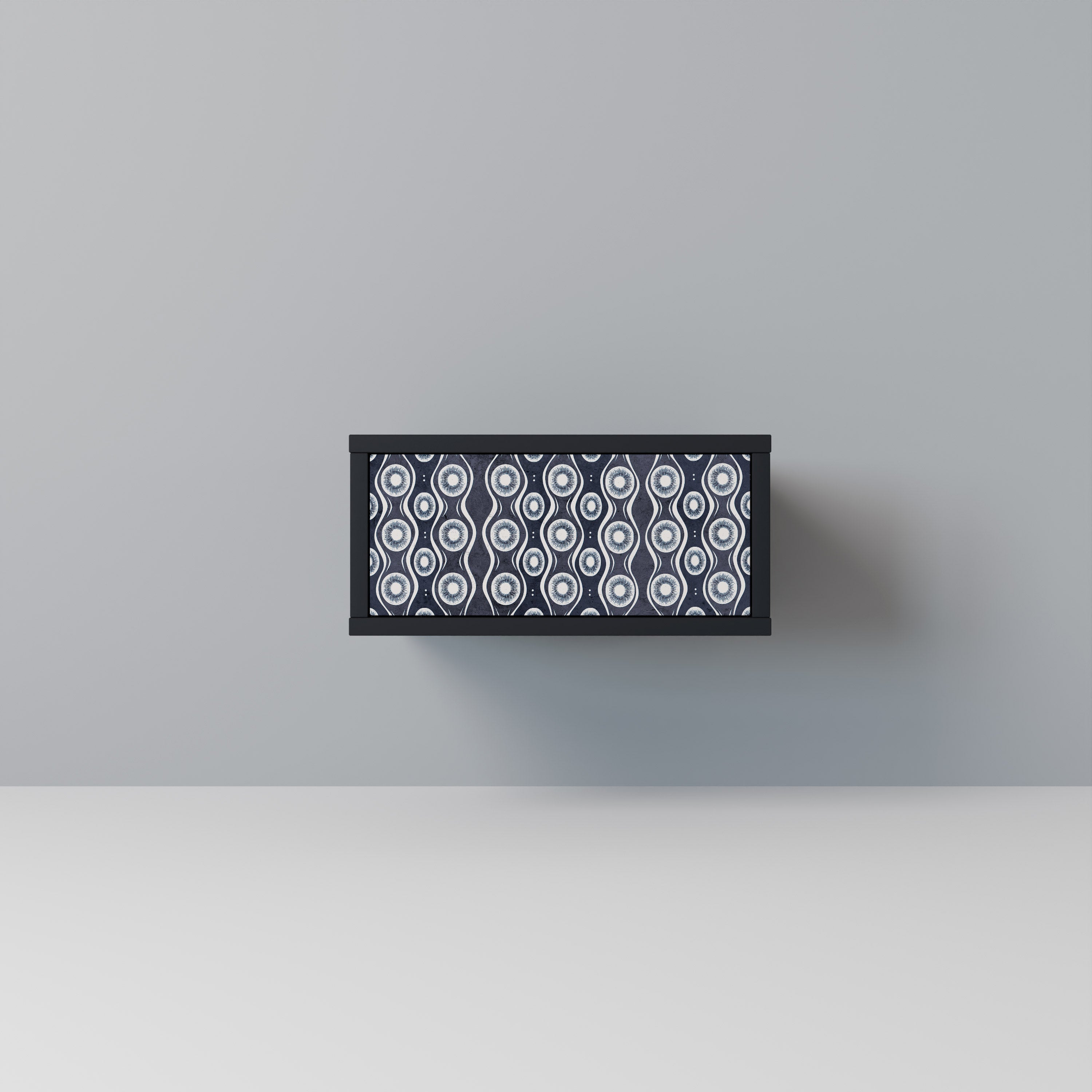 Κομοδίνο GRAPHITE EYES σε μαύρο φινίρισμα