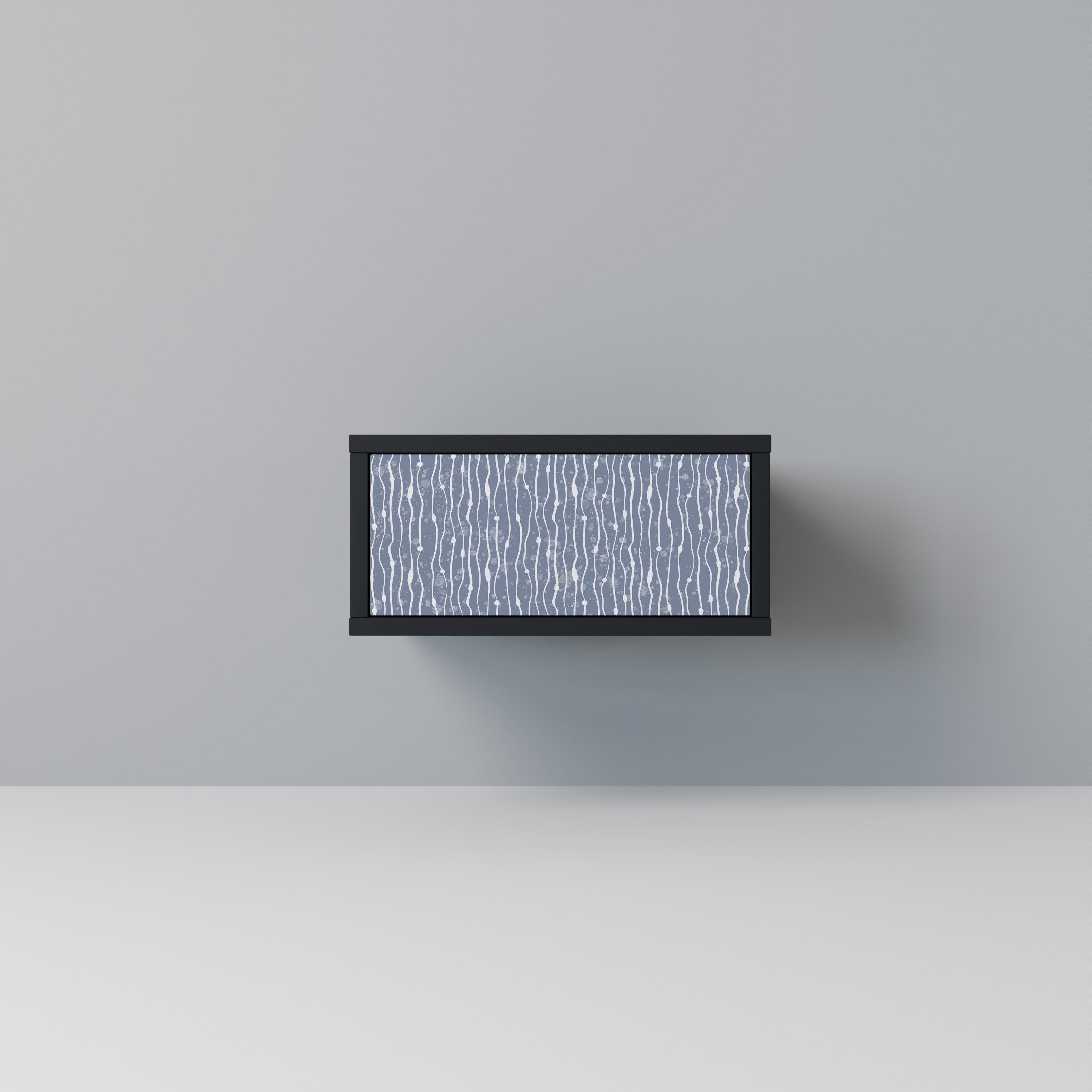 Κομοδίνο GRAPHITE RAIN σε μαύρο φινίρισμα