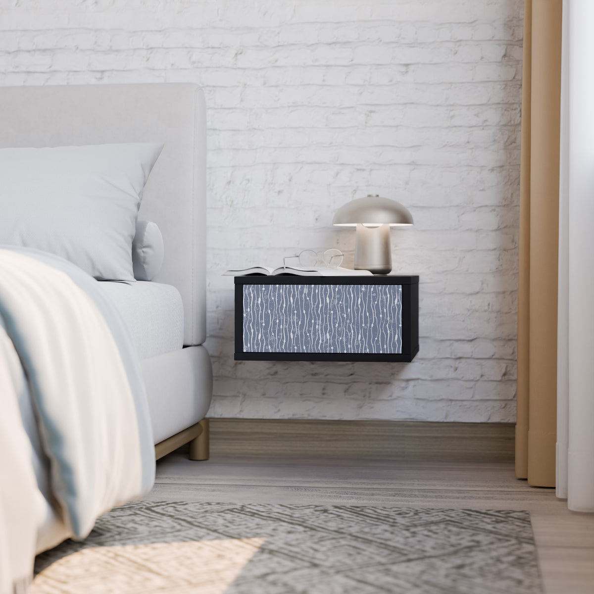 GRAPHITE RAIN Nightstand