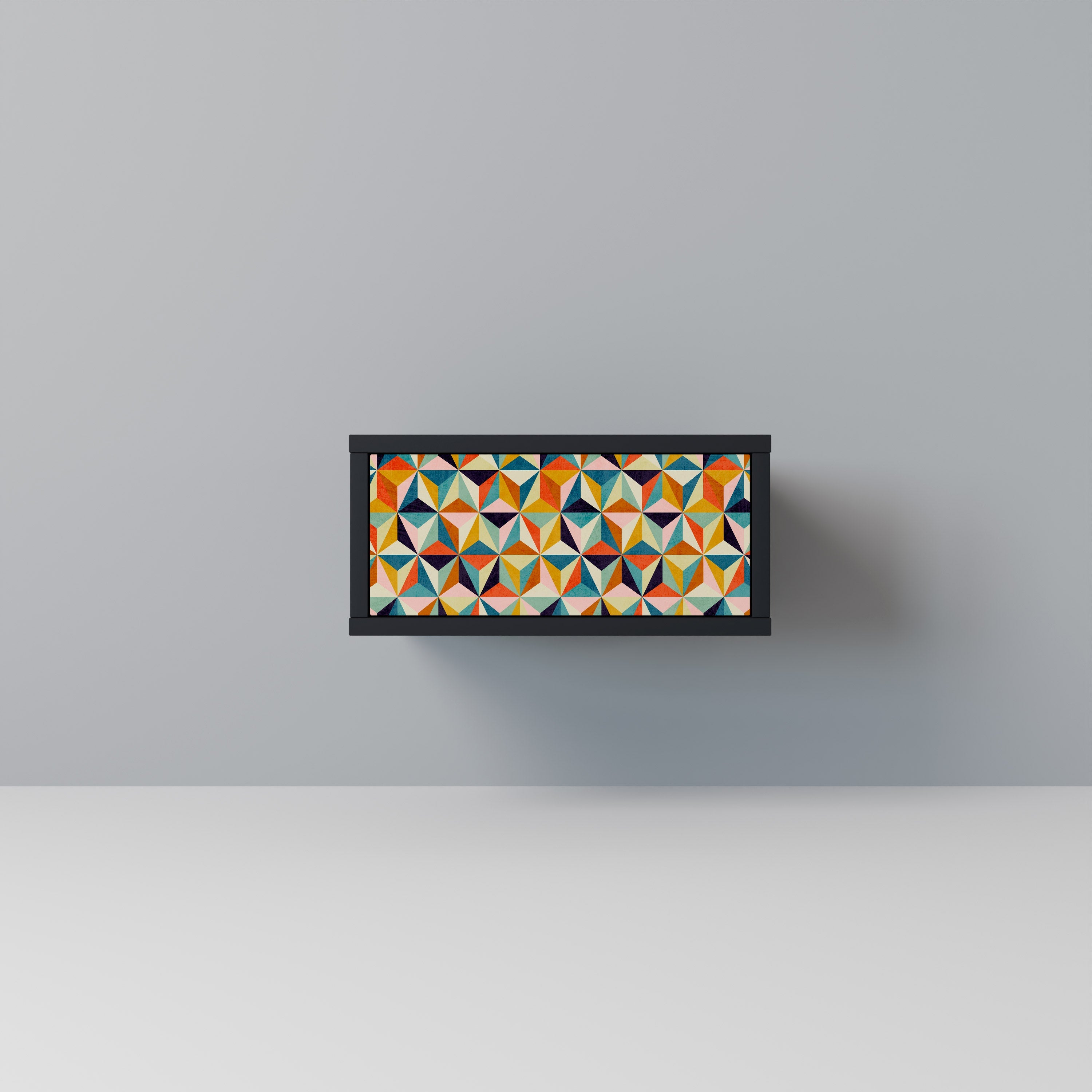 Κομοδίνο TESSELATE TREASURES σε μαύρο φινίρισμα