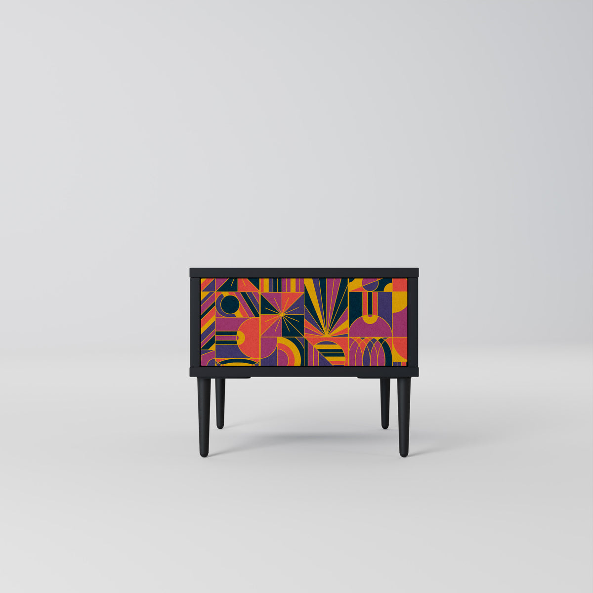 ELECTRIC PATTERNS Κομοδίνο με συρτάρι