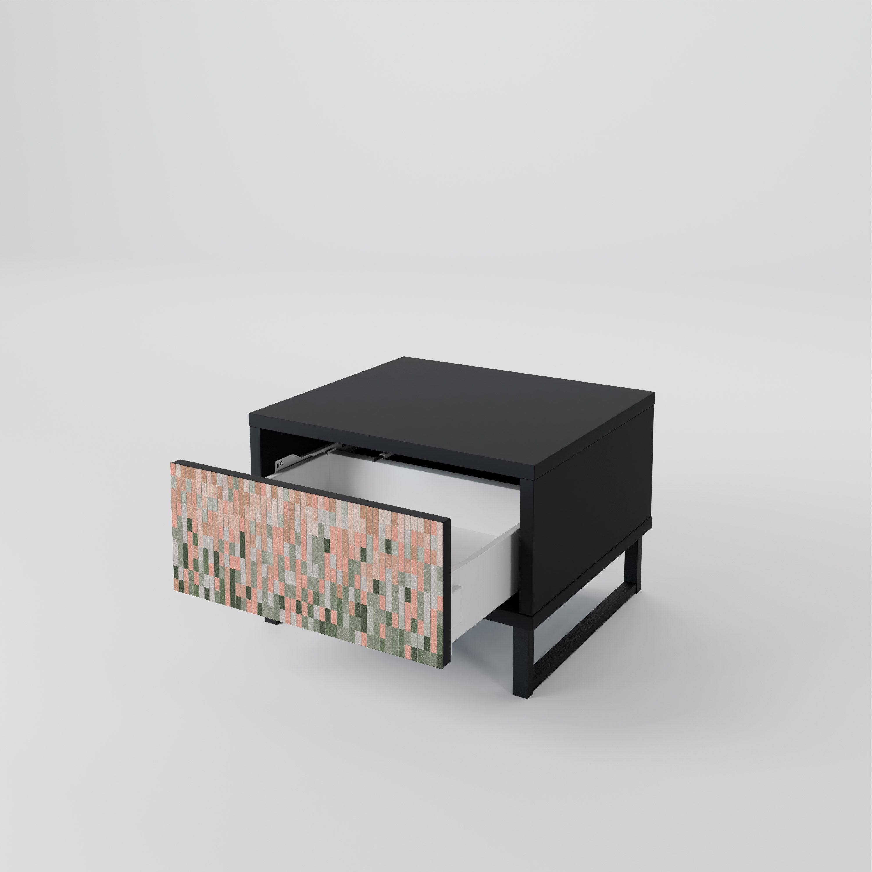 BUILDING THE FUTURE Nightstand in Black Finish