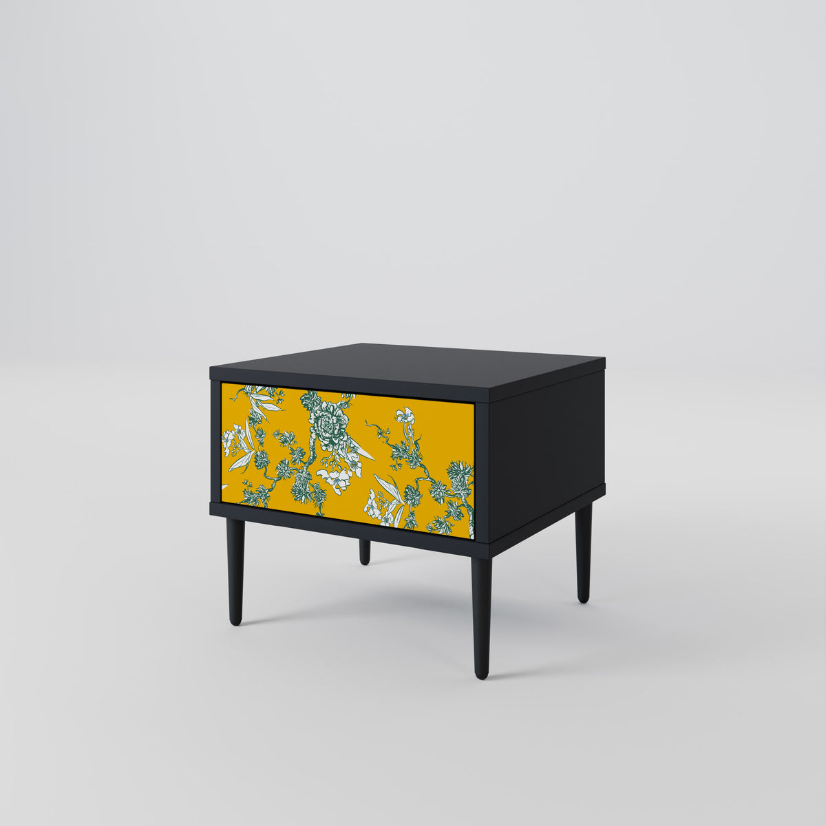 YELLOW CHINOISERIE Κομοδίνο με συρτάρι