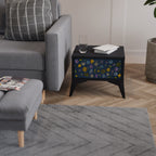 FLOWERS ON NAVY BLUE Nightstand