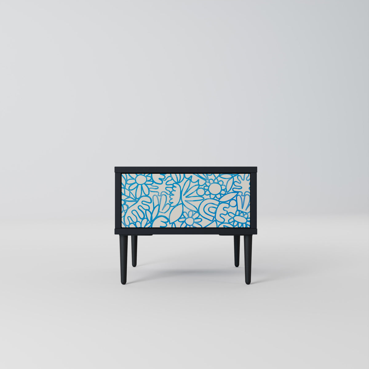 BLOOMY MORNING Κομοδίνο με συρτάρι