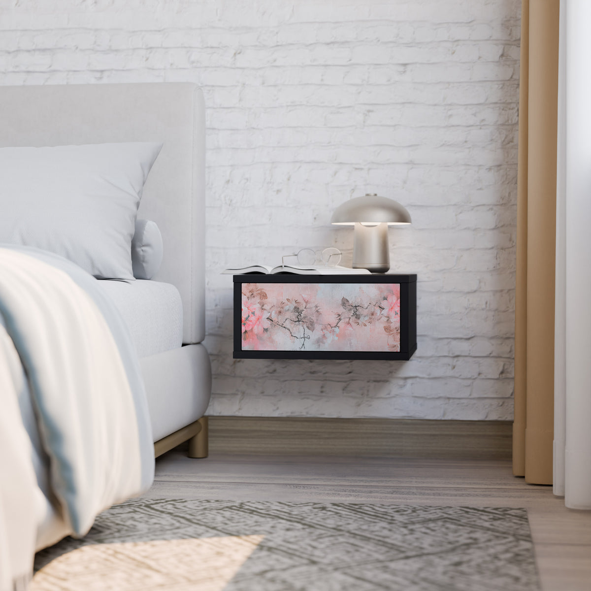 CHERRY BLOSSOM Κομοδίνο με συρτάρι